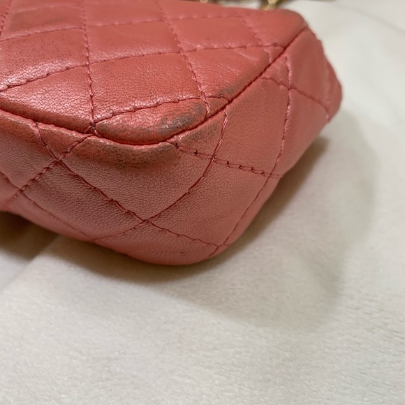 💞TRADED💞💯Authentic Chanel Mini Flap Bag Pink - Picture 6 of 16